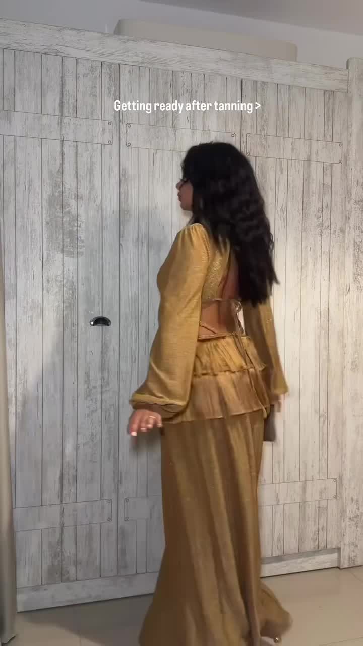 Golden Aura Fringe Set