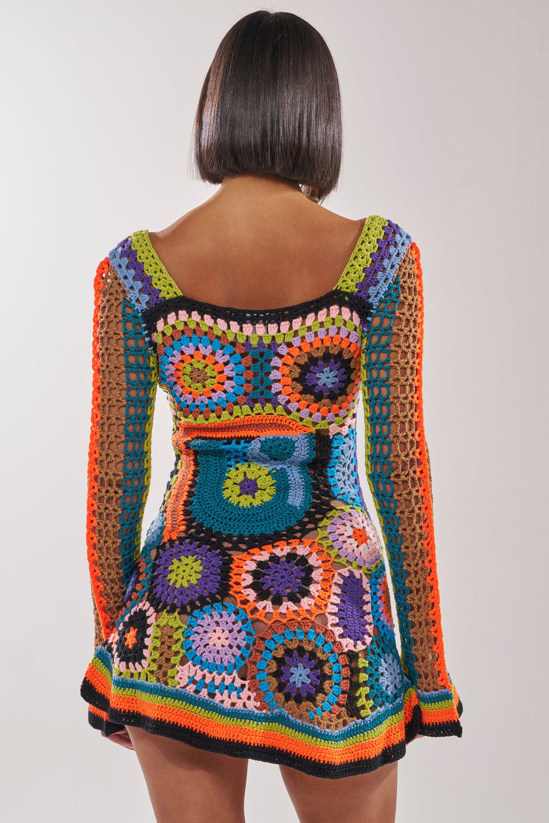 Solena Crochet Mini Dress