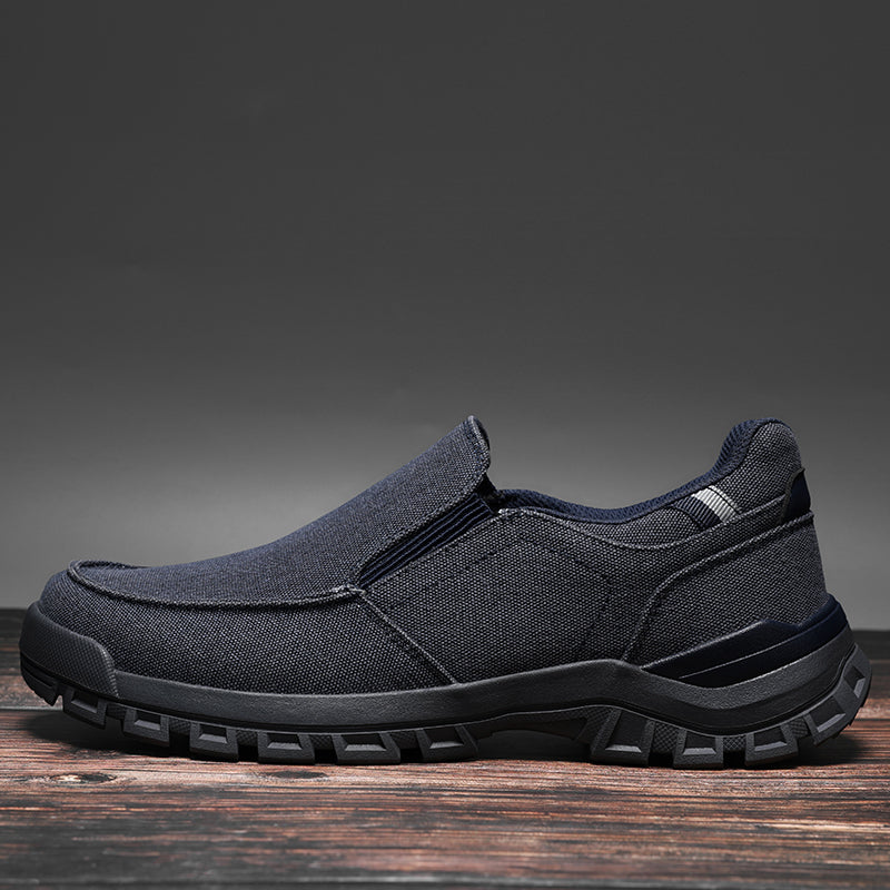 Men's Comfortable Non-Slip Pigskin Slip-On Casual Walking Shoes