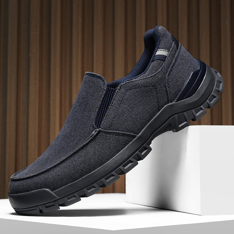 Men's Comfortable Non-Slip Pigskin Slip-On Casual Walking Shoes