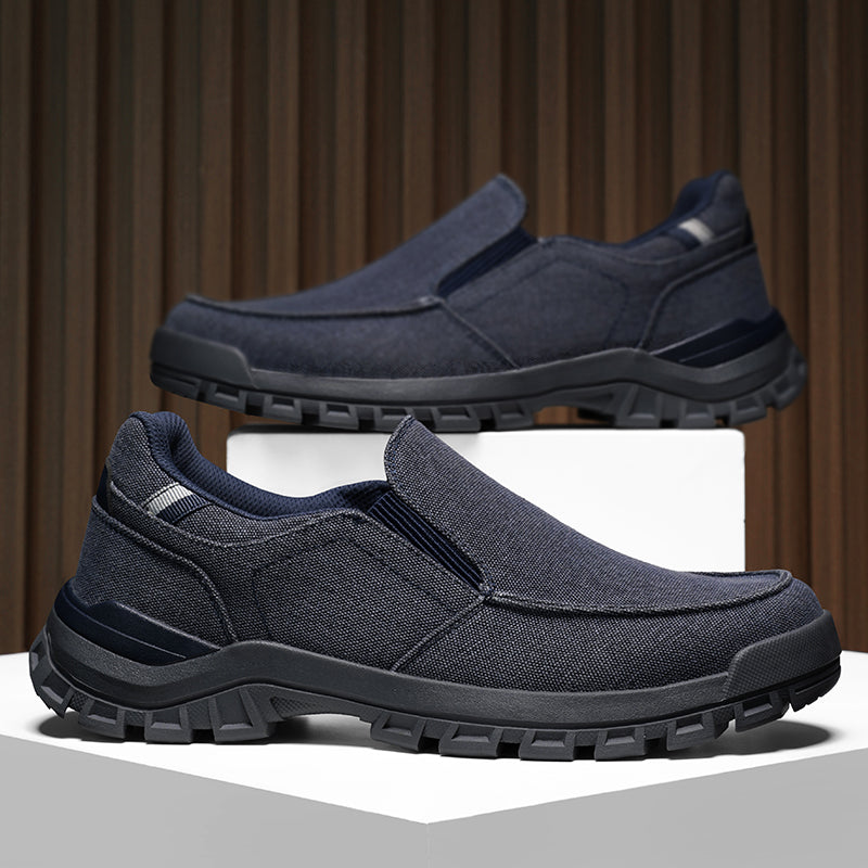Men's Comfortable Non-Slip Pigskin Slip-On Casual Walking Shoes