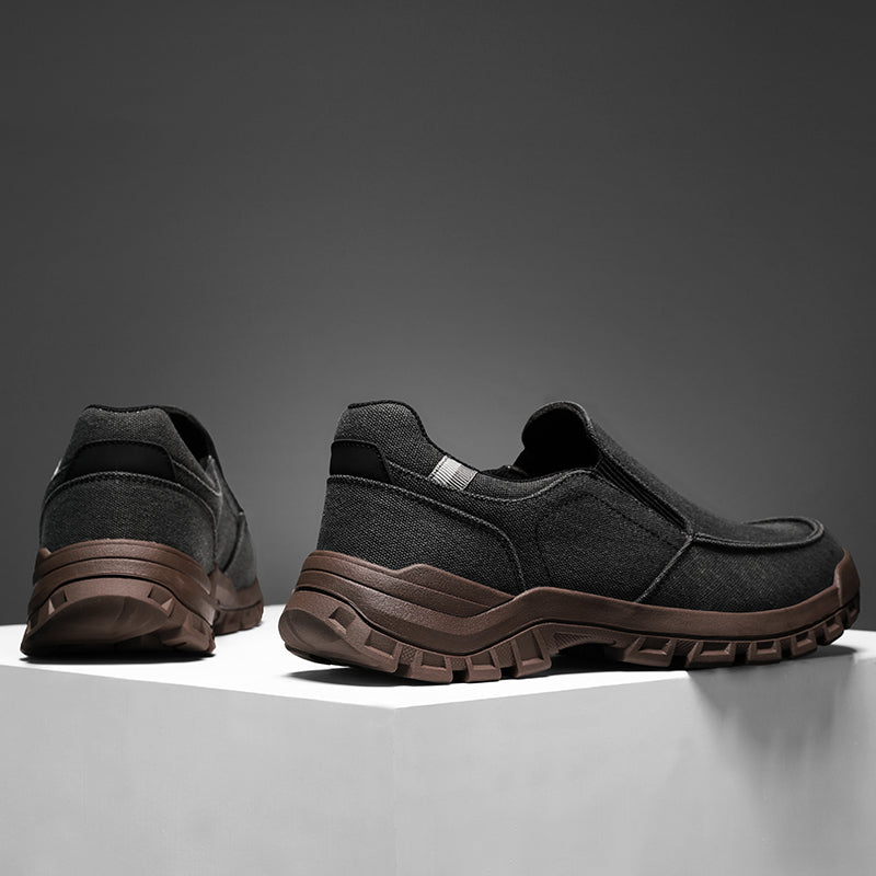 Men's Comfortable Non-Slip Pigskin Slip-On Casual Walking Shoes