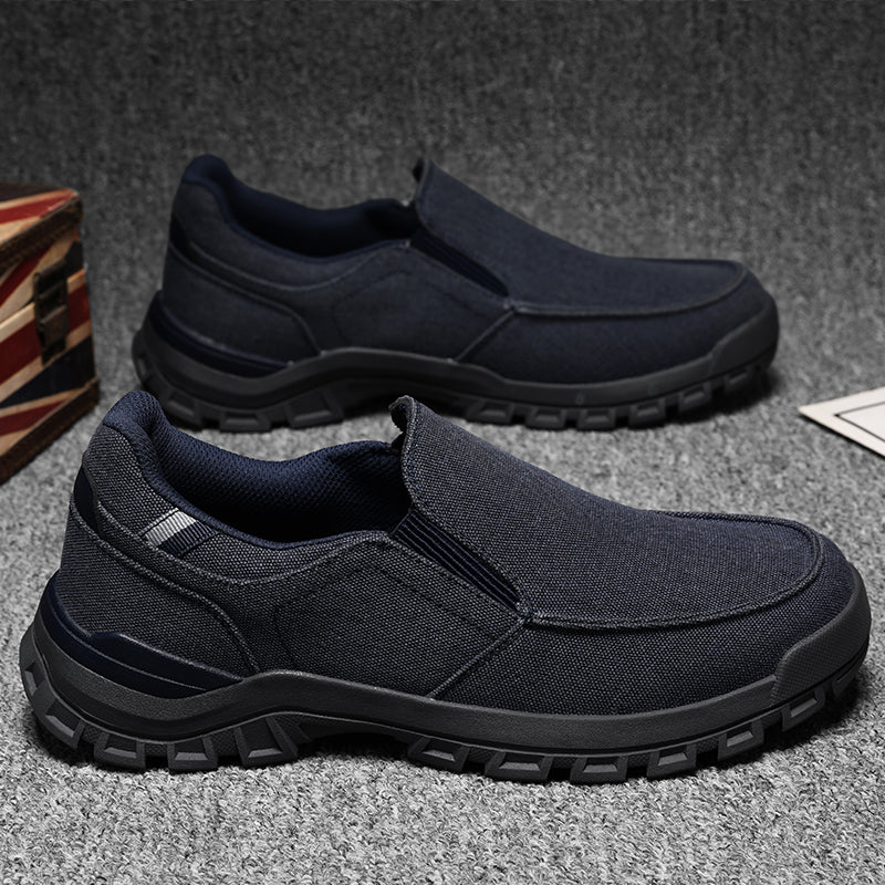 Men's Comfortable Non-Slip Pigskin Slip-On Casual Walking Shoes