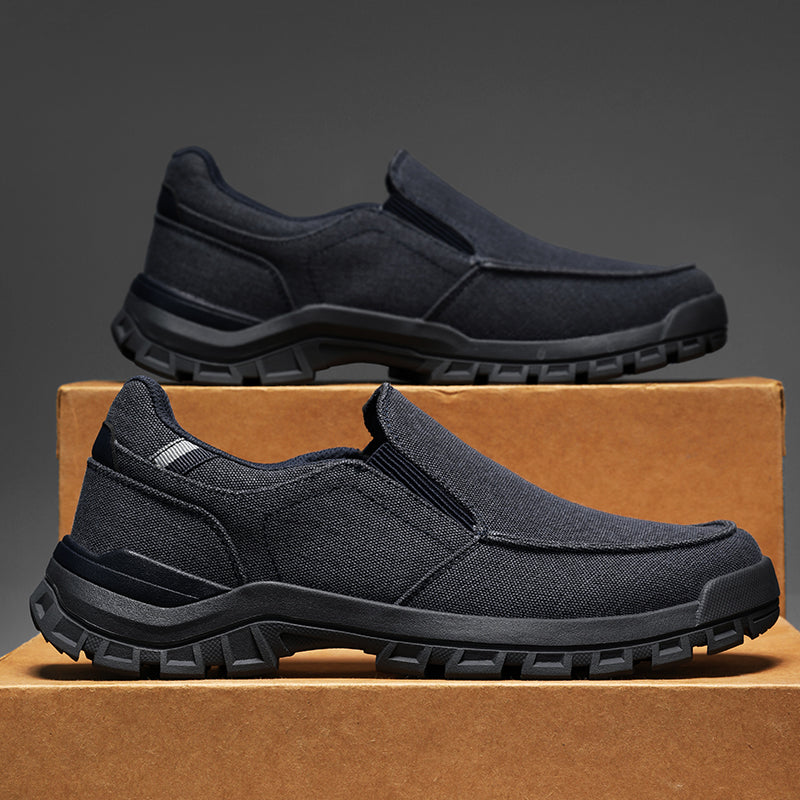 Men's Comfortable Non-Slip Pigskin Slip-On Casual Walking Shoes