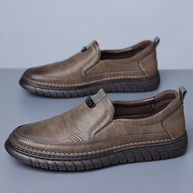 Slip-On Genuine Leather Loafers