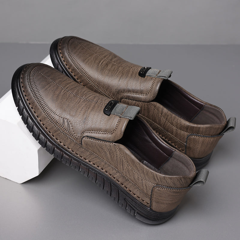 Slip-On Genuine Leather Loafers