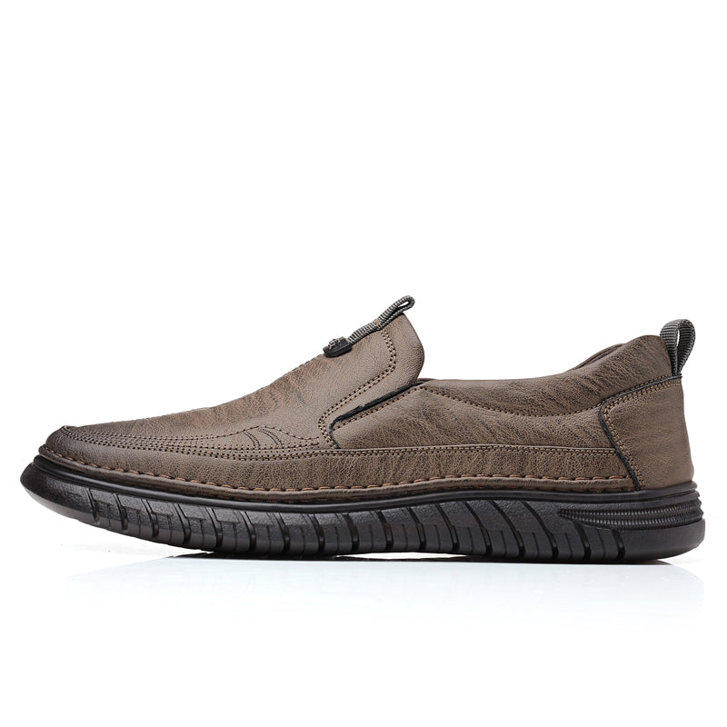 Slip-On Genuine Leather Loafers