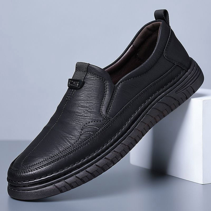Slip-On Genuine Leather Loafers