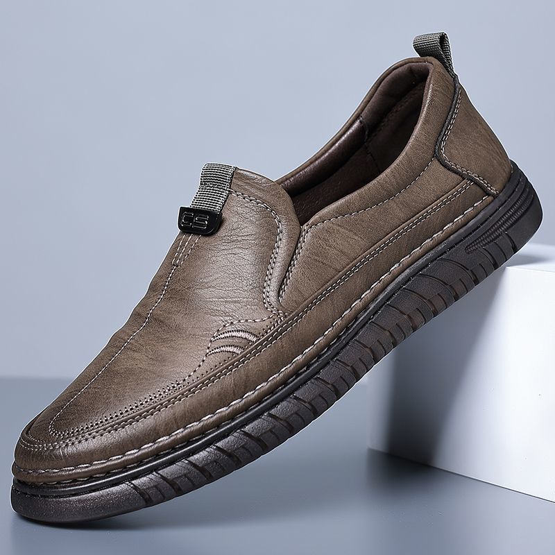 Slip-On Genuine Leather Loafers