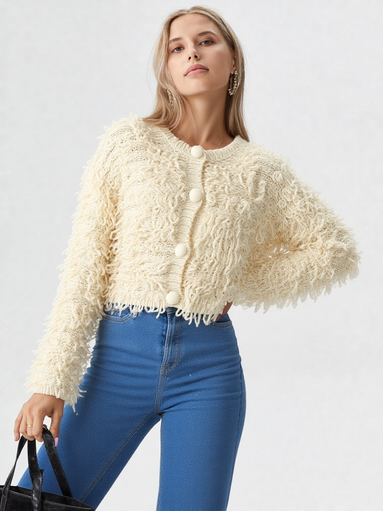 Serenity Fringe Knit Cardigan