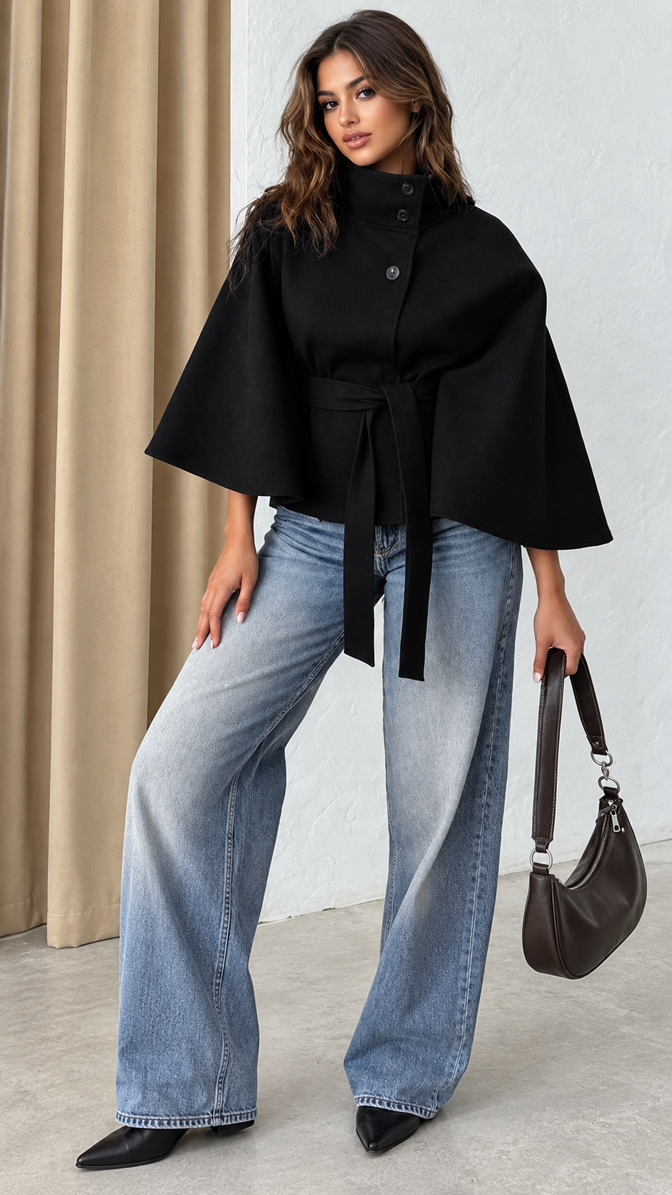 The AURELLE Signature Cape Jacket