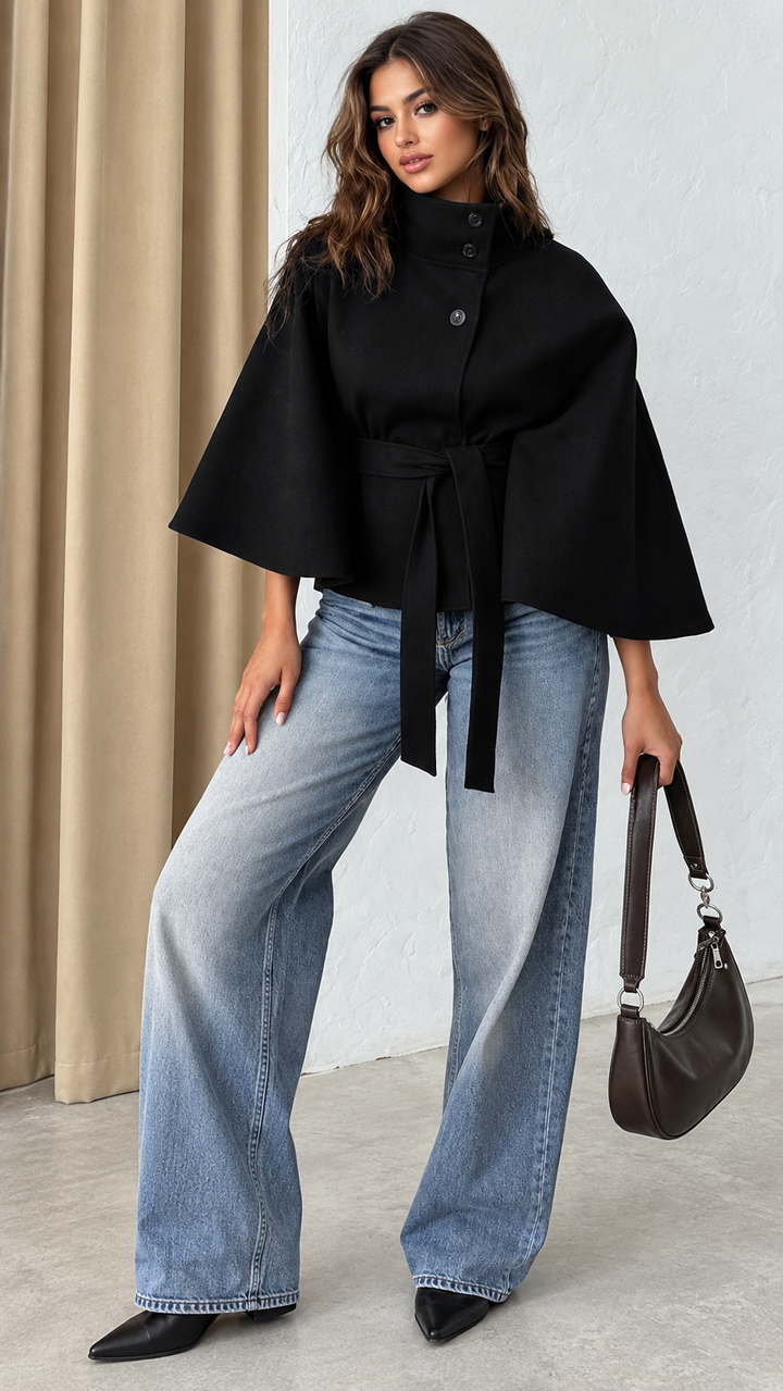 The AURELLE Signature Cape Jacket