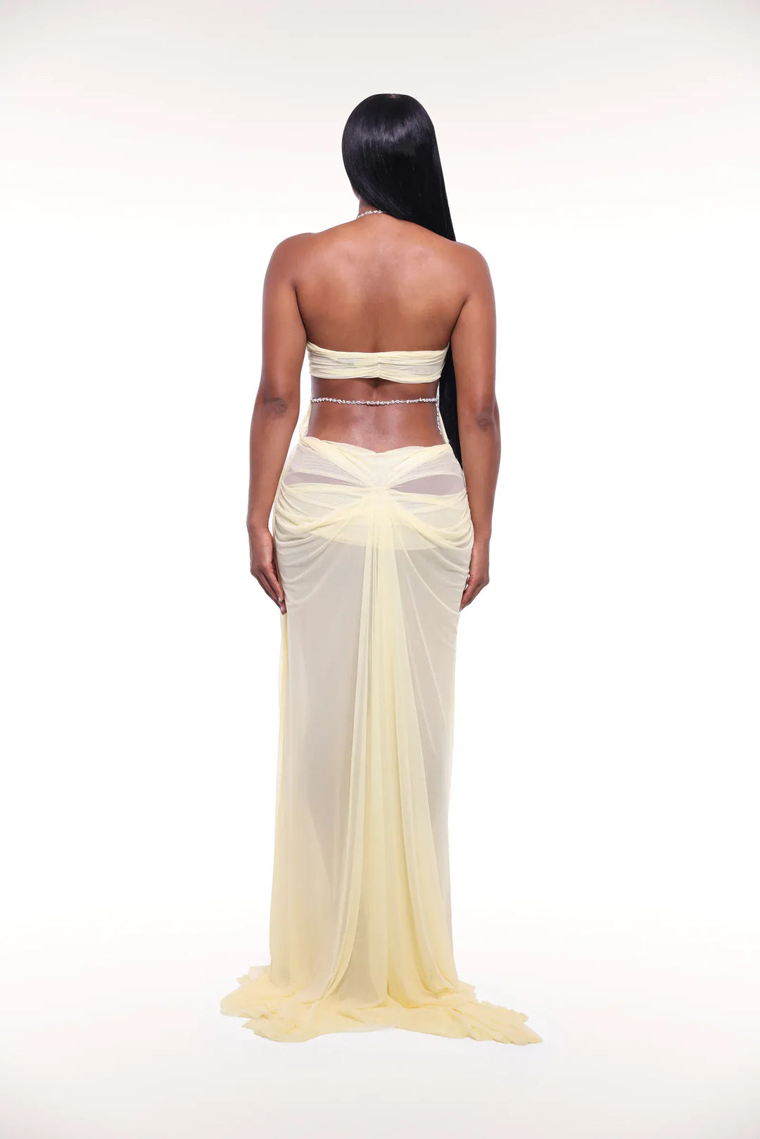 Sheer Mesh Maxi Dress