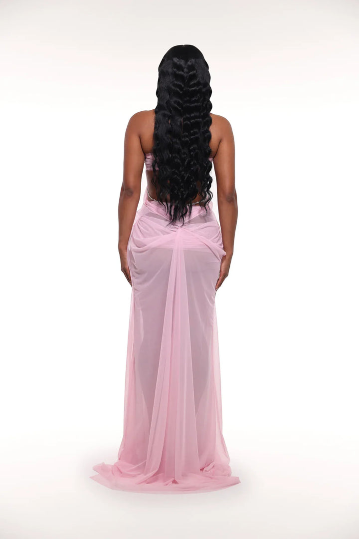 Sheer Mesh Maxi Dress