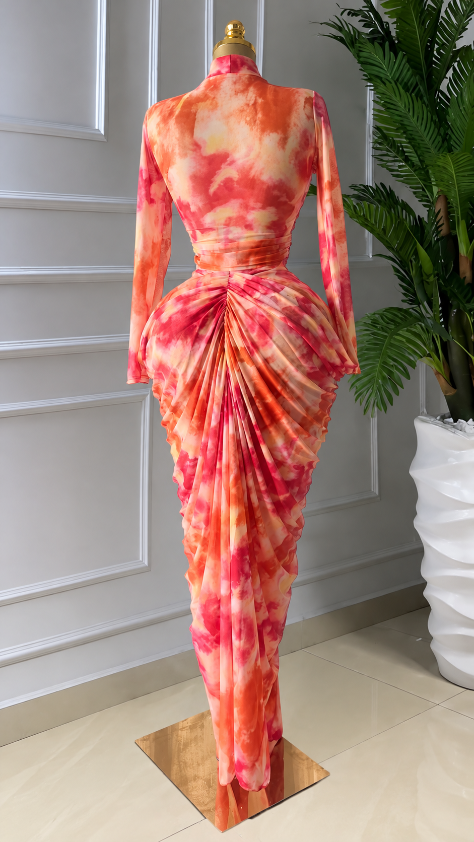 The Muse Draped Maxi Dress
