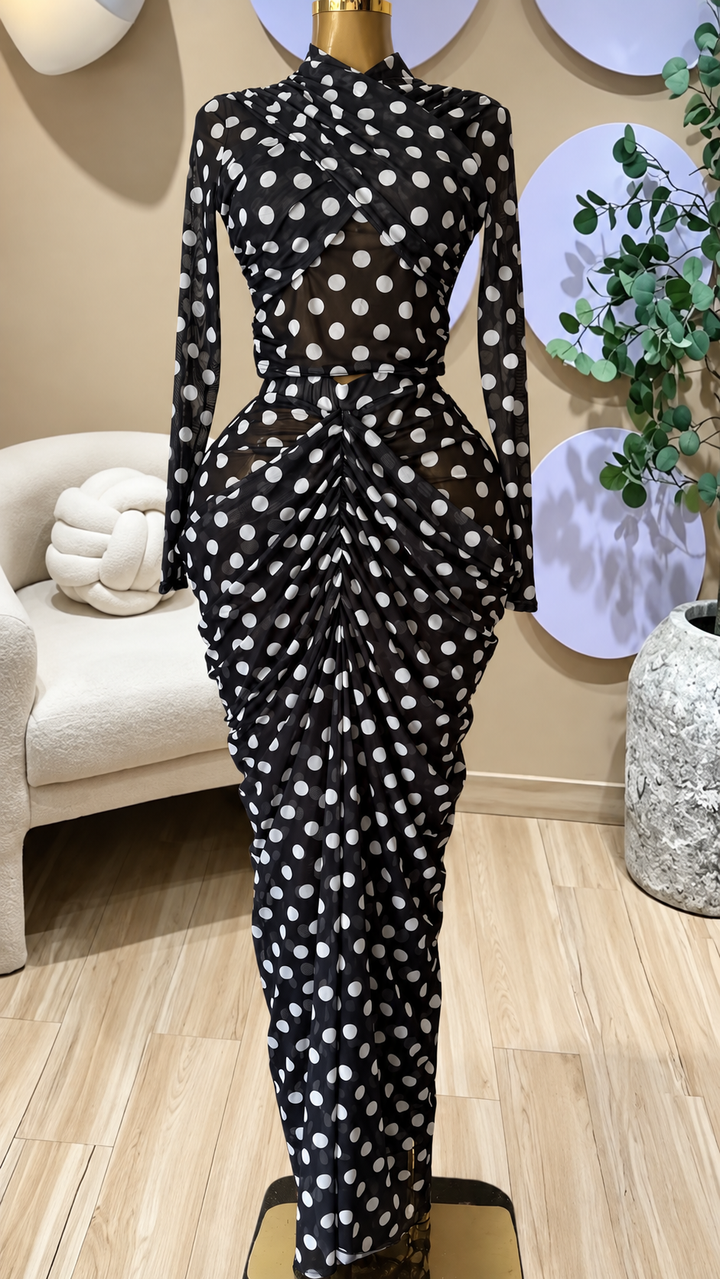 The Muse Draped Maxi Dress