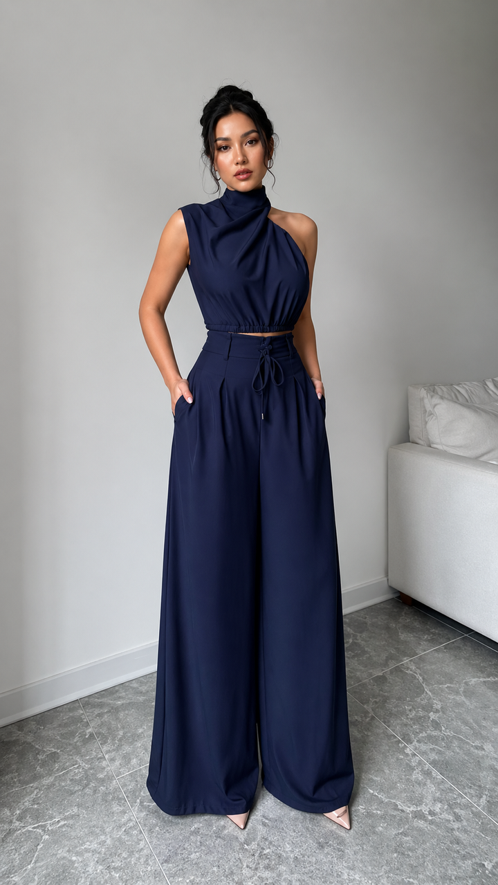 Celeste Drape Two-Piece Set