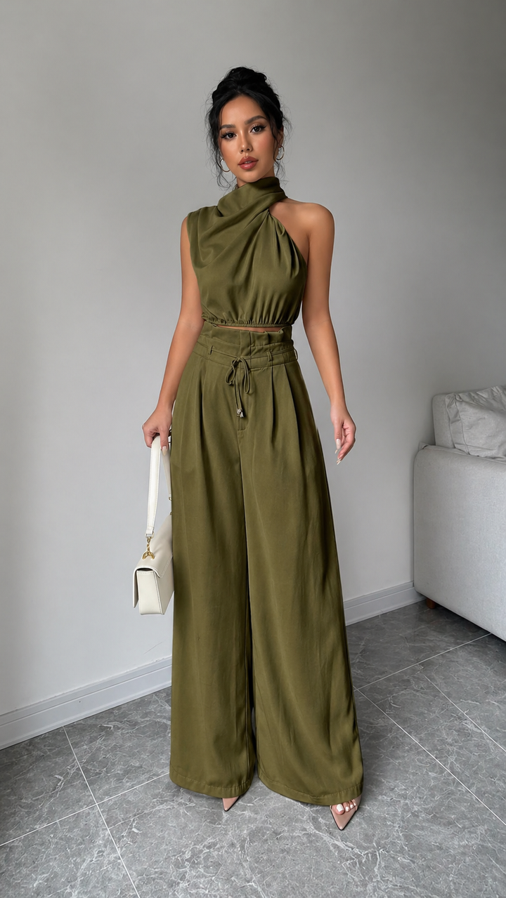 Celeste Drape Two-Piece Set