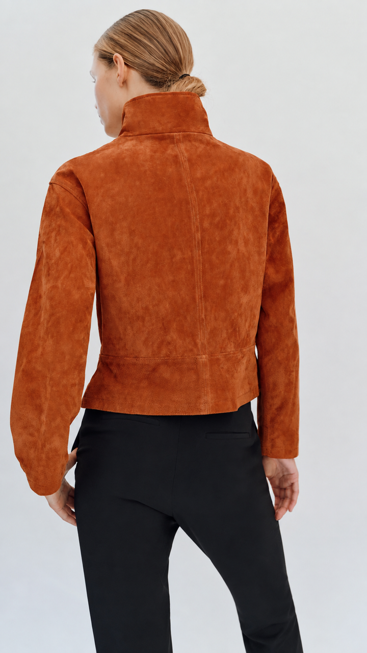 SIENNA SCULPT SUEDE JACKET