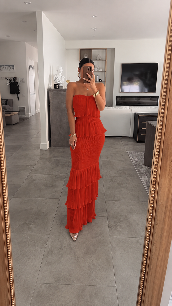 The Aurelia Ruffle Maxi Dress