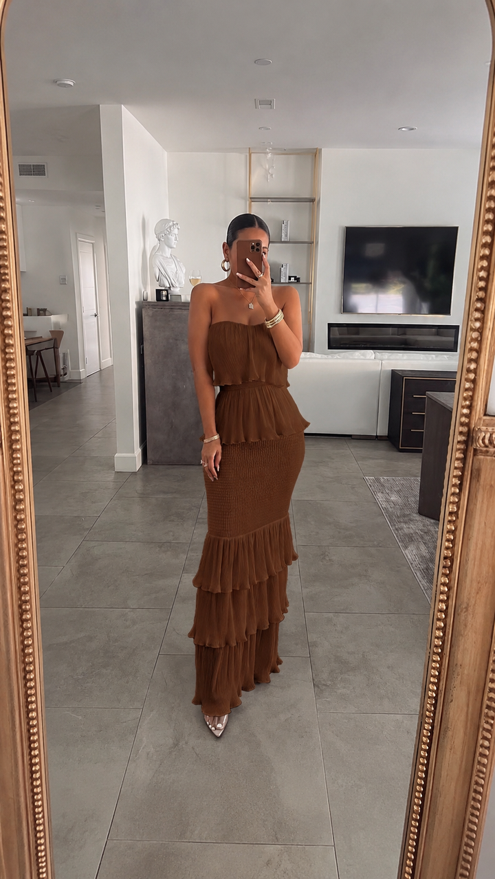 The Aurelia Ruffle Maxi Dress