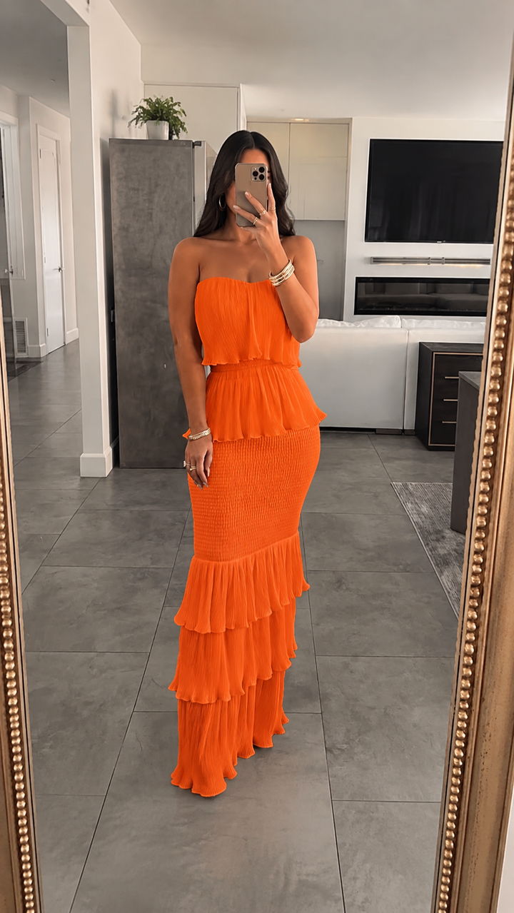 The Aurelia Ruffle Maxi Dress