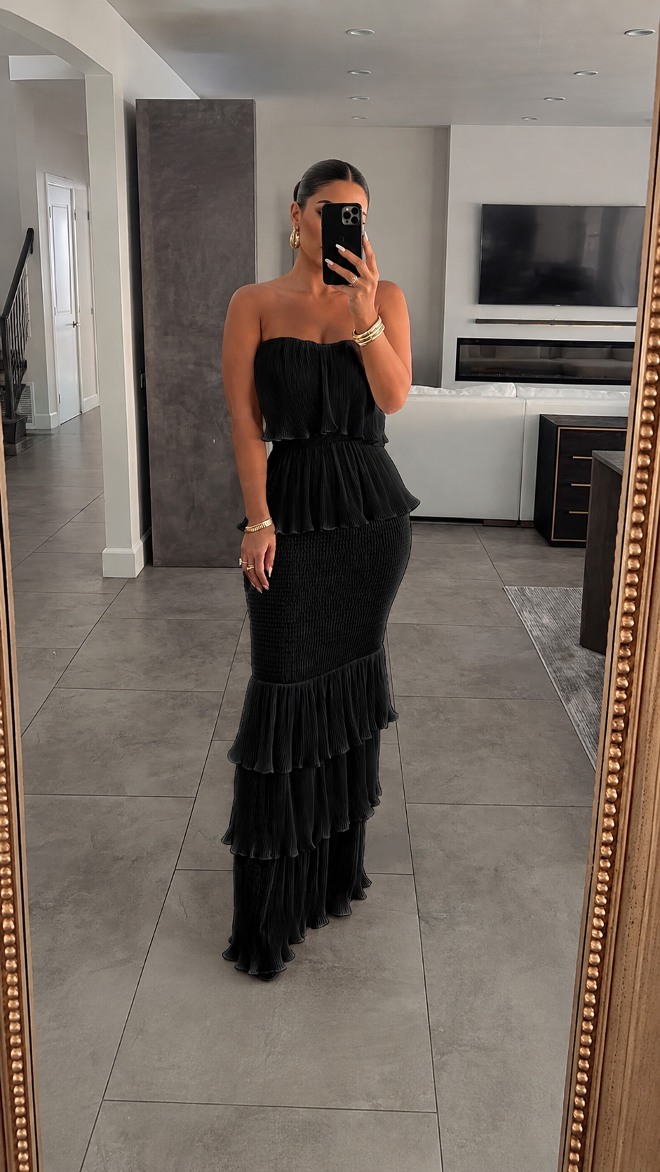 The Aurelia Ruffle Maxi Dress