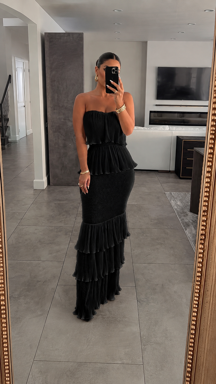 The Aurelia Ruffle Maxi Dress