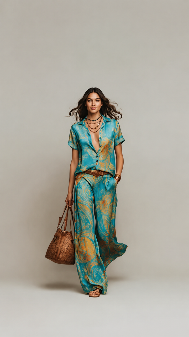 SOLARA™ Paisley Co-ord Set