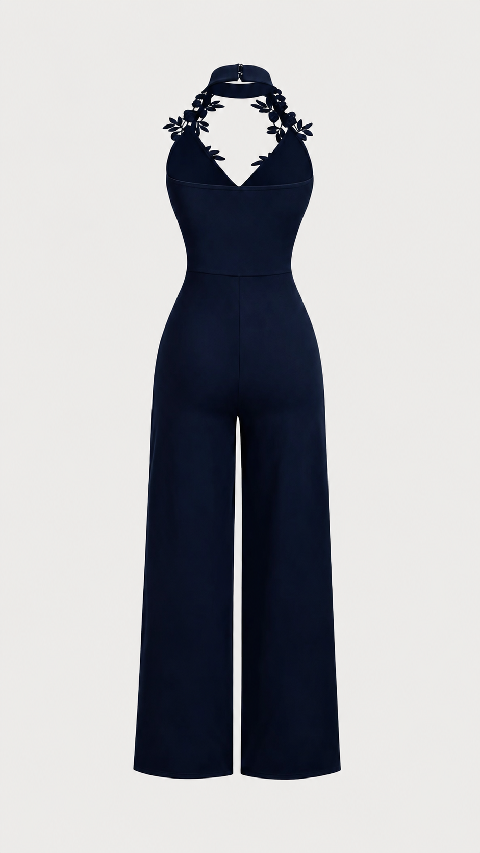 FLEURÉ™ Floral Halter Wide-Leg Jumpsuit