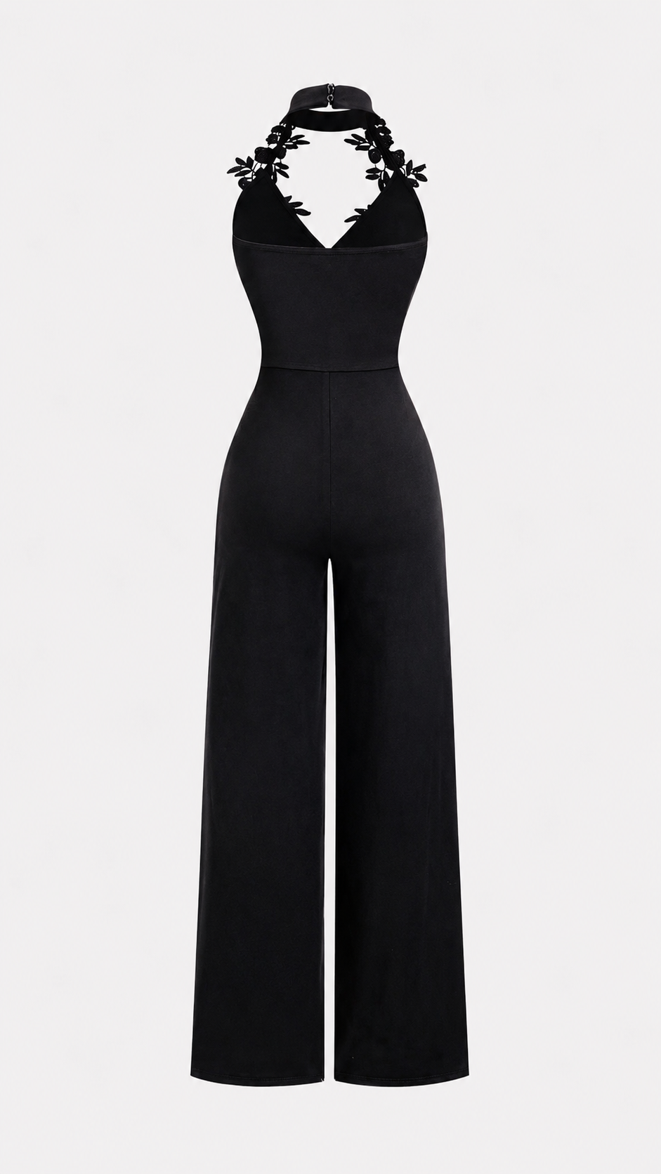 FLEURÉ™ Floral Halter Wide-Leg Jumpsuit