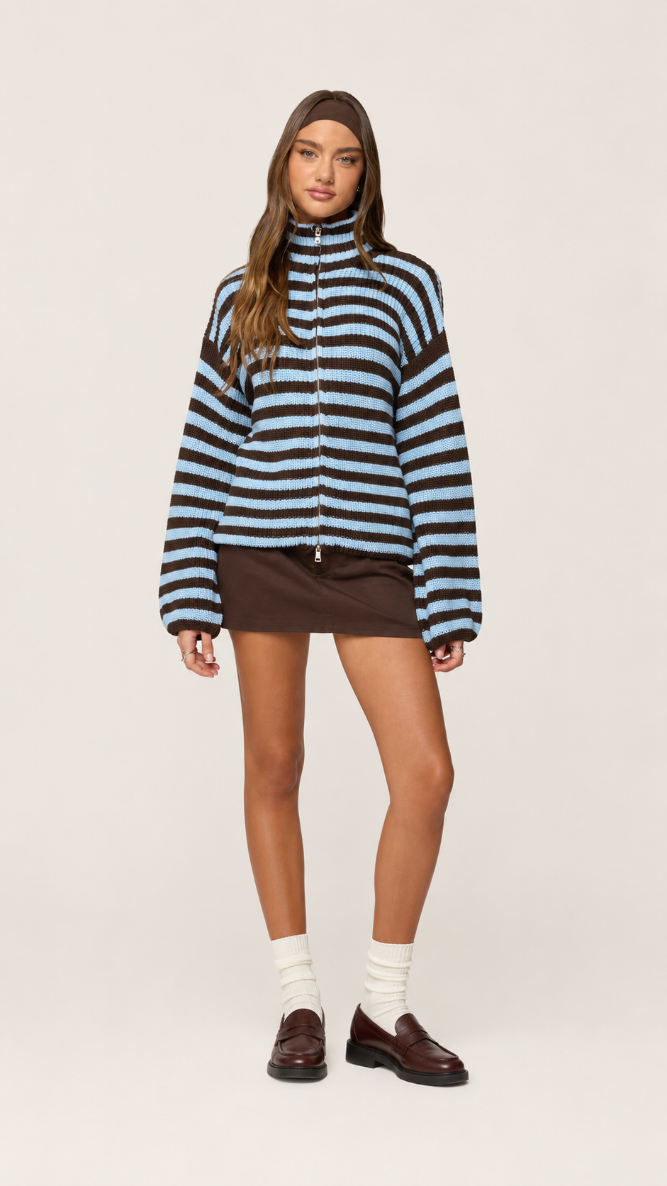 The Cocoa Skies Zip Knit