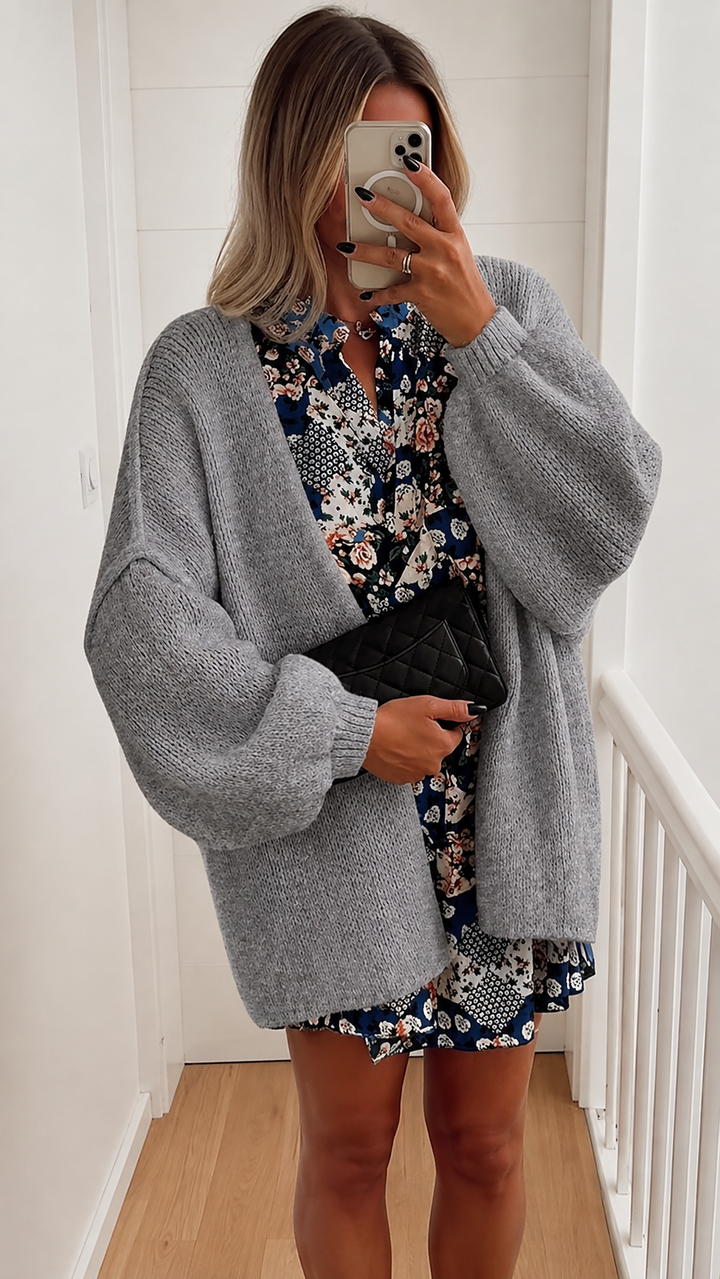 The Elara Cloud-Knit Cardigan