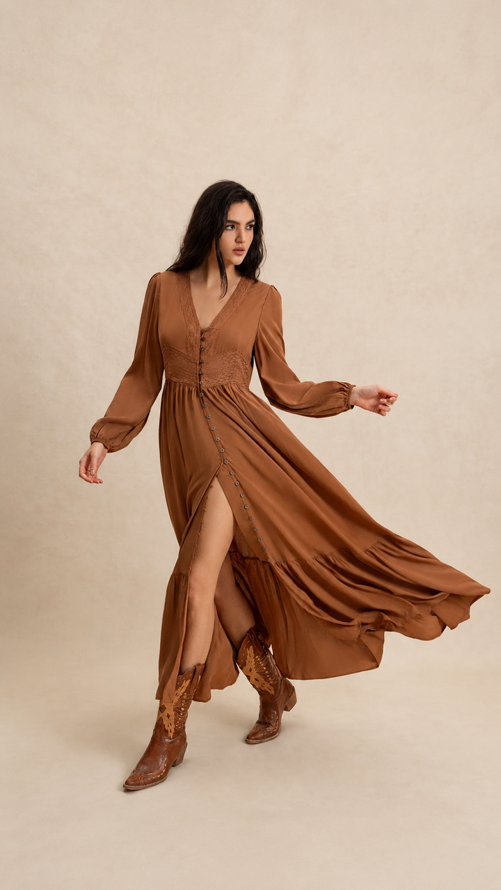 The Sierra Ember Maxi Dress