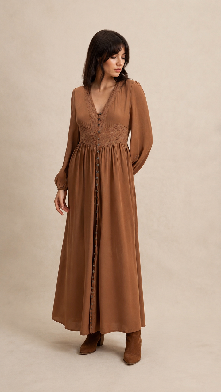The Sierra Ember Maxi Dress