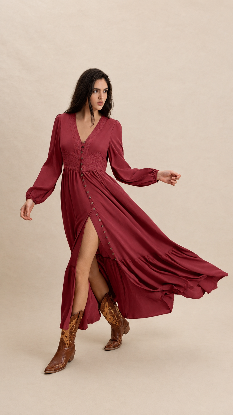 The Sierra Ember Maxi Dress