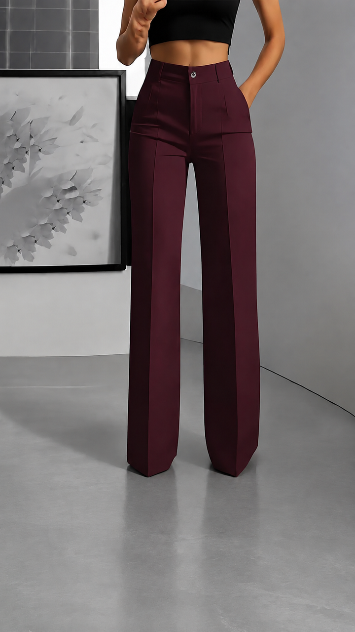 The Solenne Tailored Wide-Leg Trouser