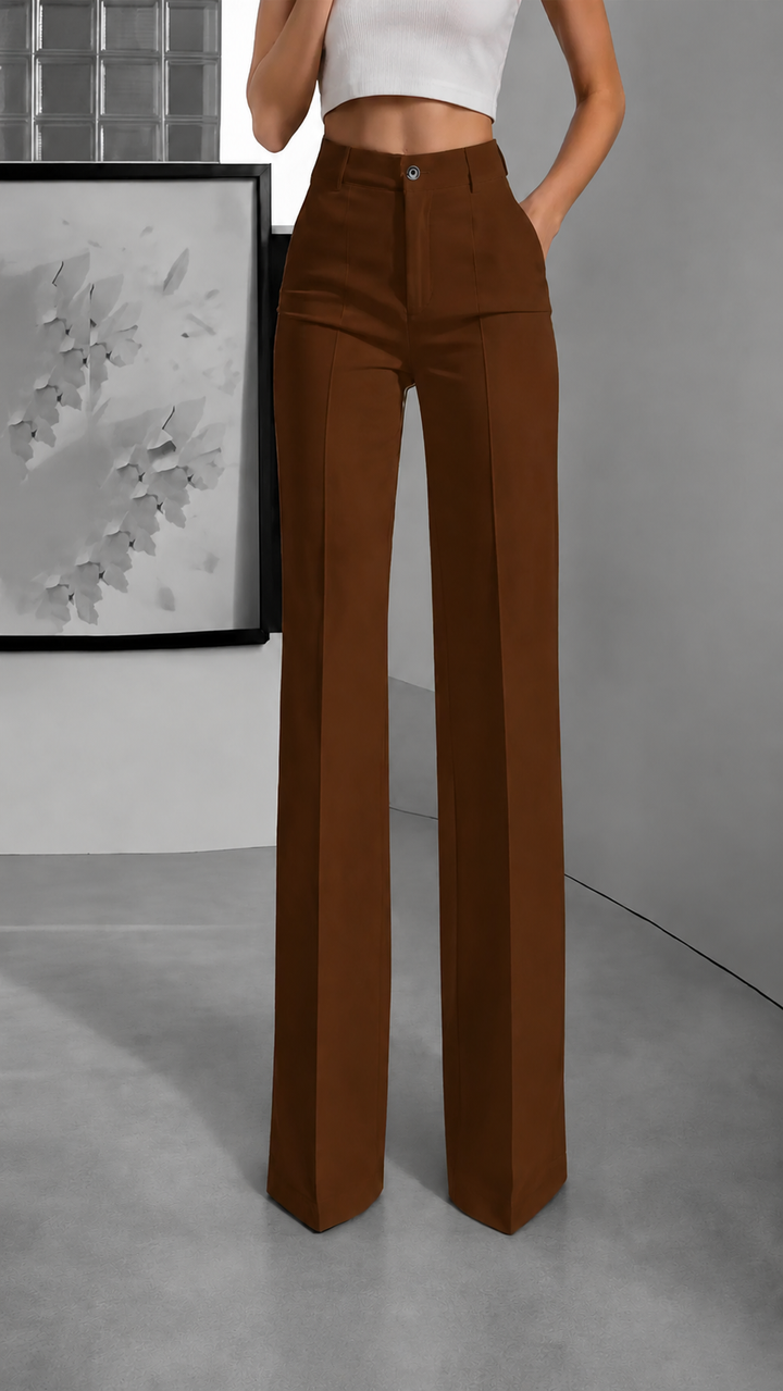 The Solenne Tailored Wide-Leg Trouser