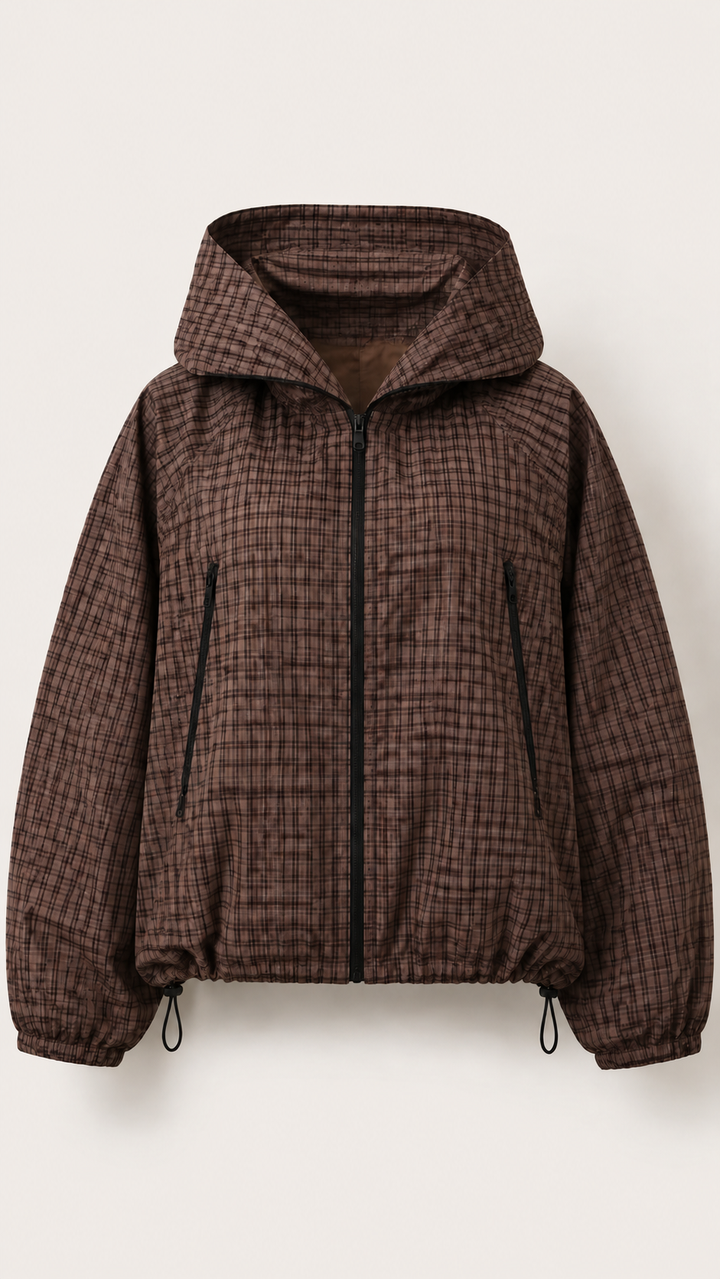 Mocha Grid™ Hooded Shell Jacket