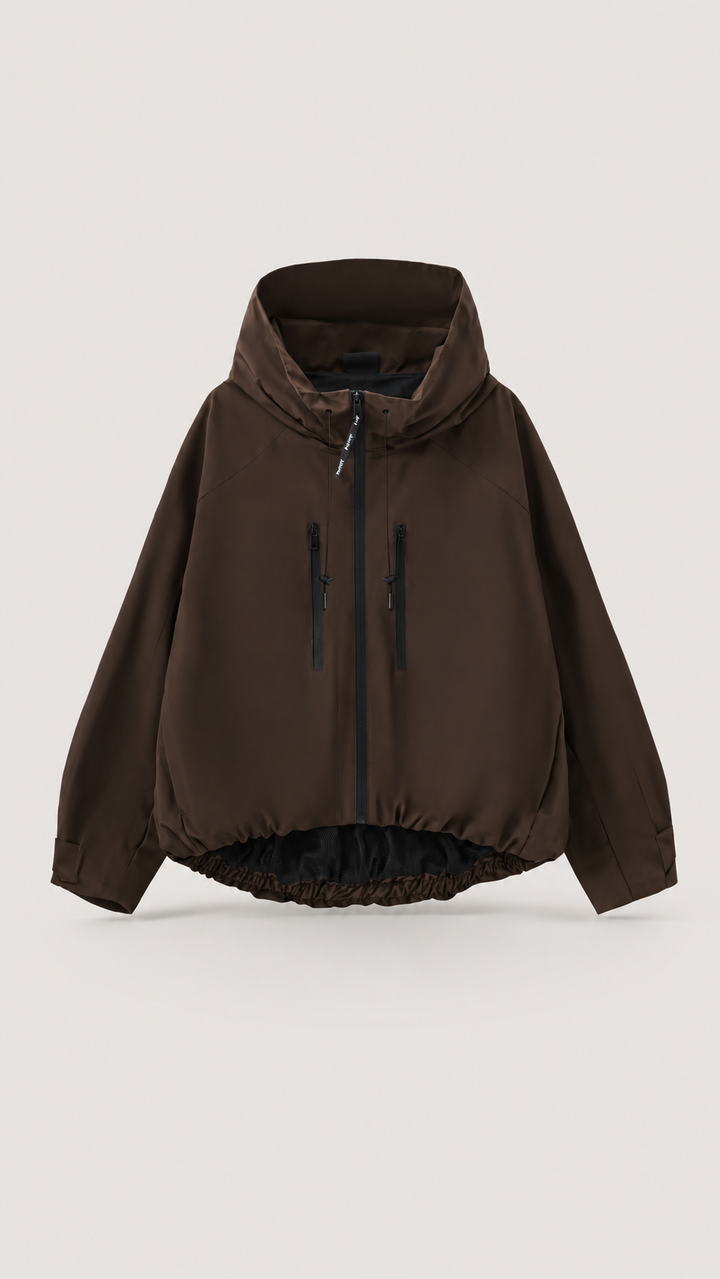 Mocha Grid™ Hooded Shell Jacket