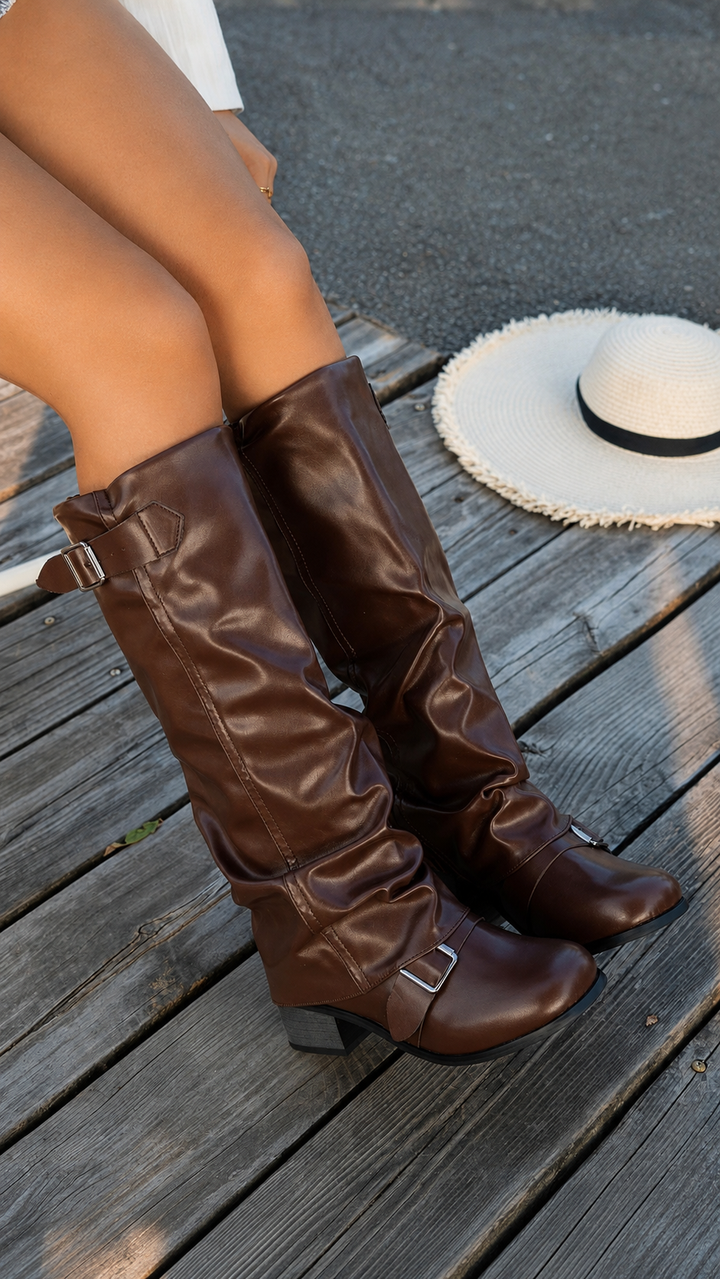 Midnight Renegade™ Buckled Riding Boots