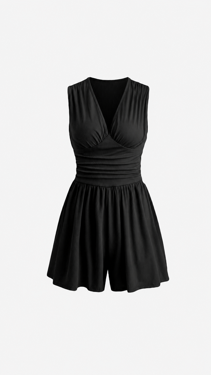 The Elodie Ribbed Romper