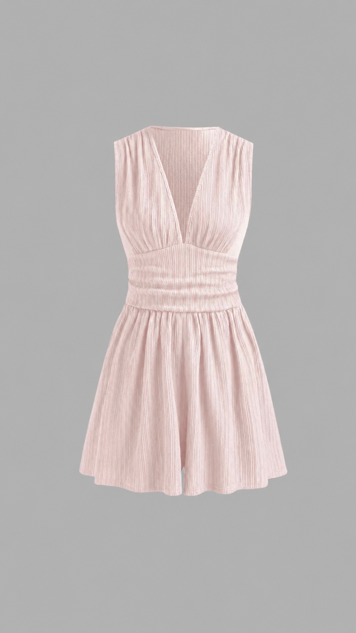 The Elodie Ribbed Romper