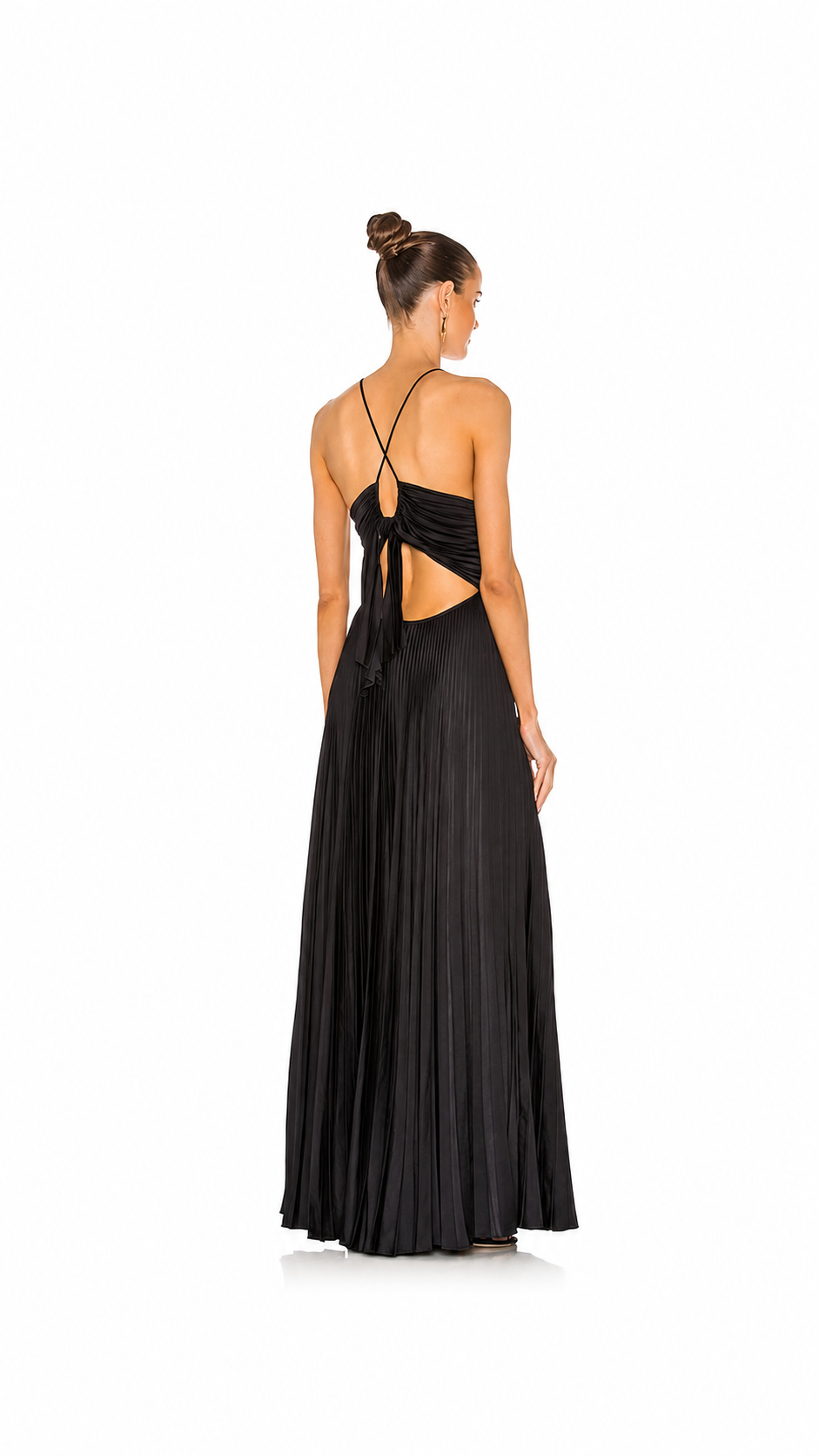 VELORA™ Nocturne Pleated Gown