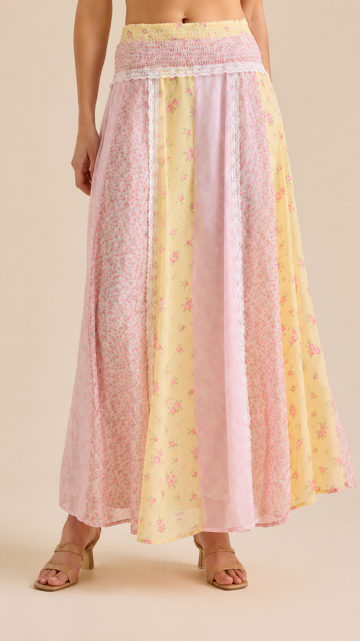 Rosélle Provence Patchwork Maxi Set