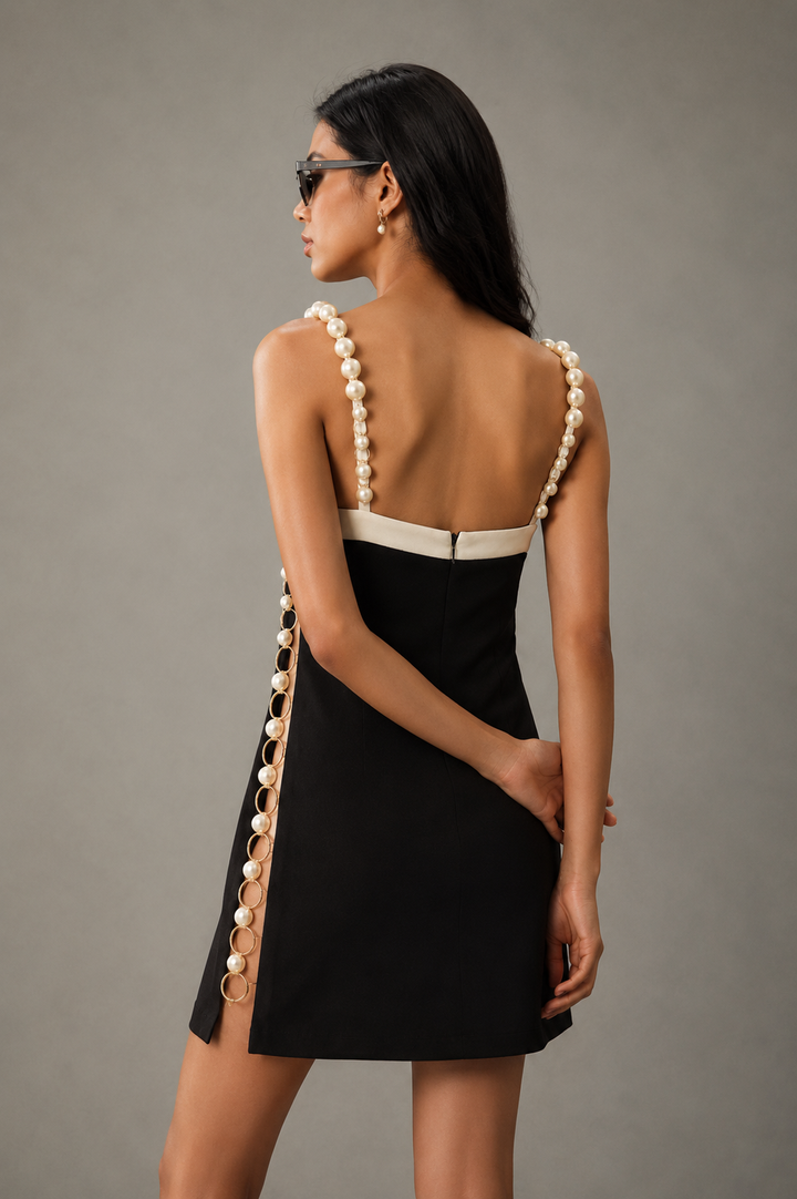 Pearl Noir™ Statement Mini Dress