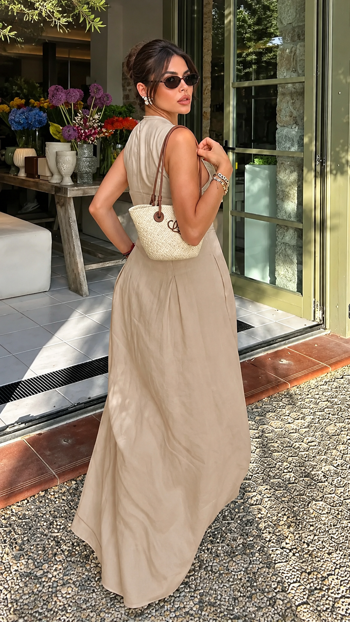 The Soléa Zip-Front Maxi Dress