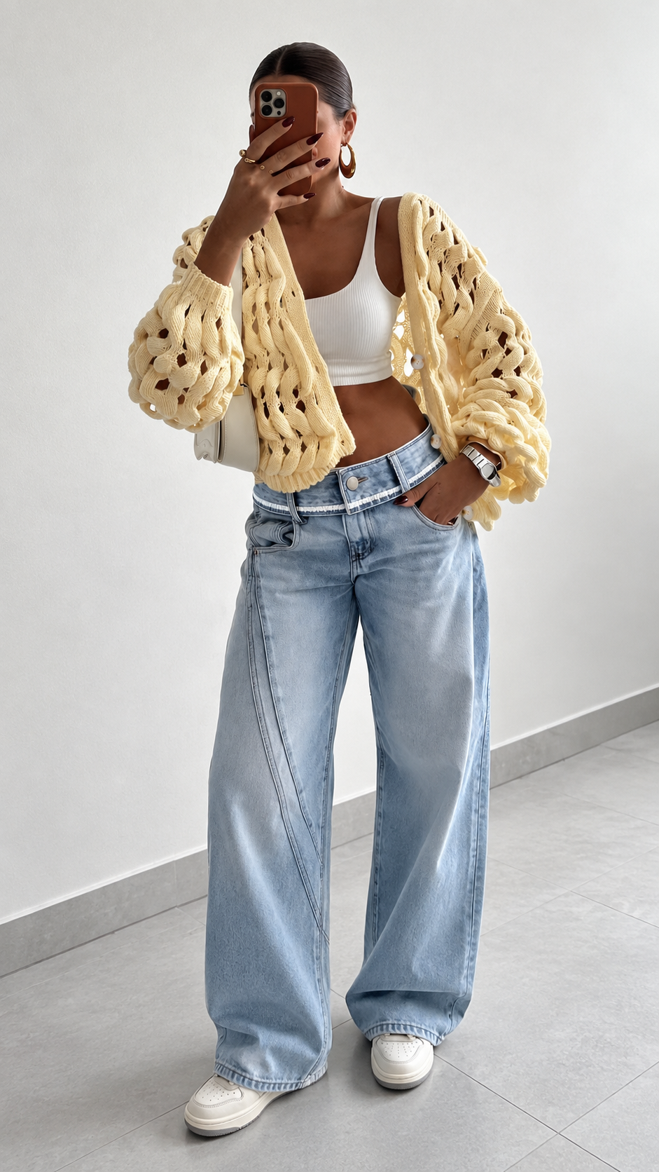 Aurelia Loop-Knit Cardigan
