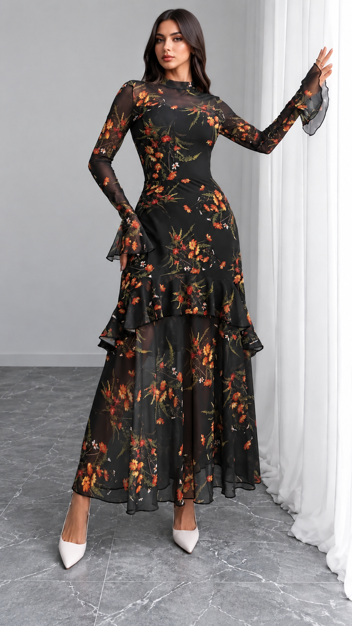 Aurelle Midnight Dress