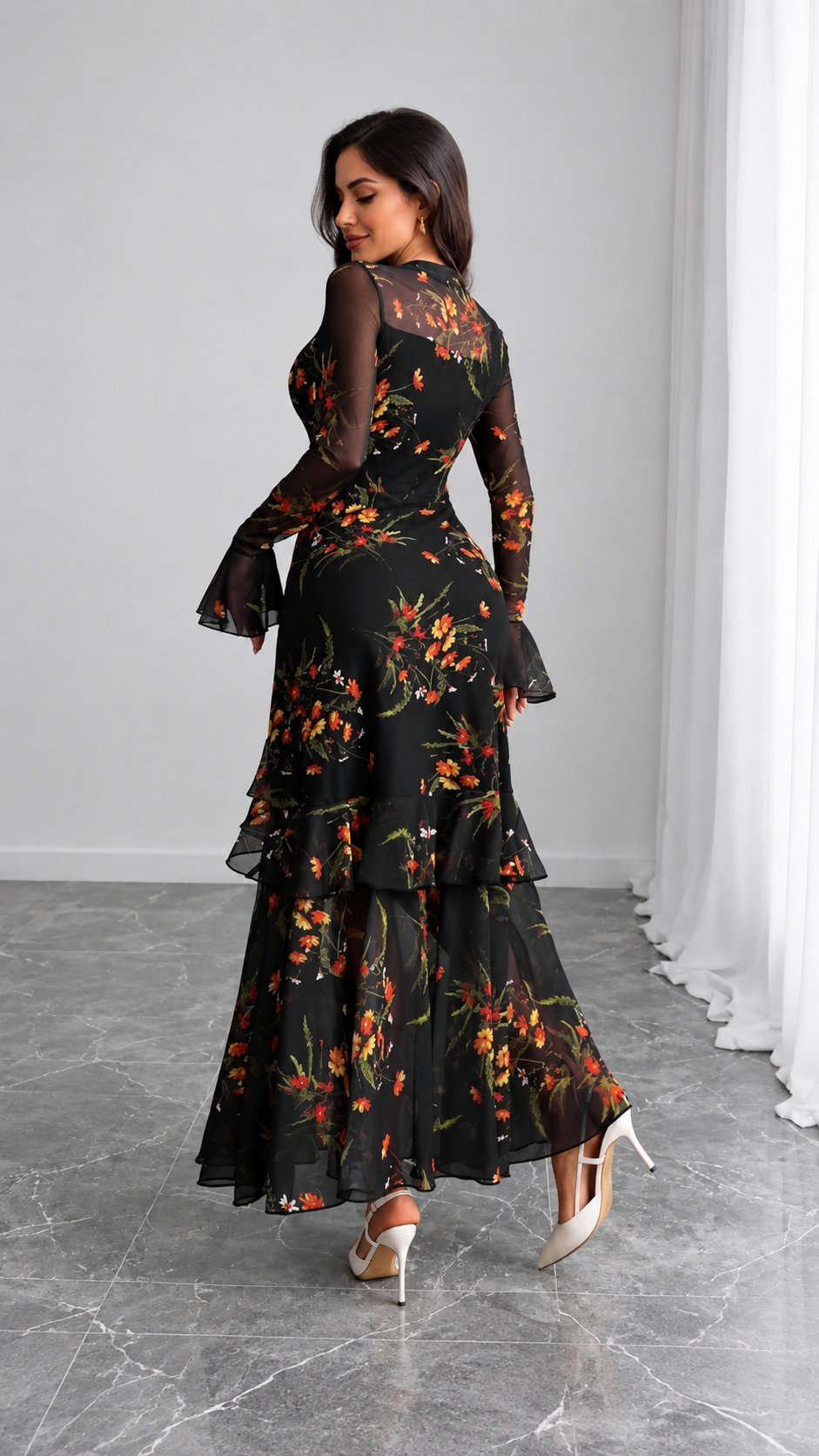 Aurelle Midnight Dress